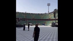 VIDEO Palermo, Vasco Rossi al “Barbera” inquadra la Curva Nord: “Stadio fantastico”