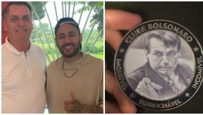 Neymar è a Rio, Bolsonaro gli fa visita: donata medaglia con il suo volto - immagine 1