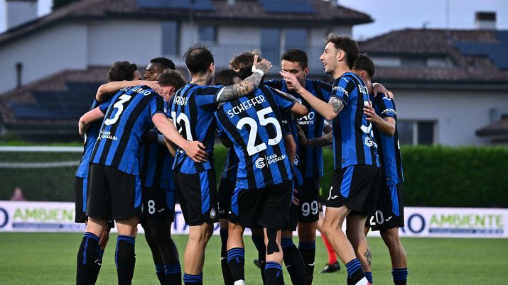 L'esultanza di Vavassori per il gol dell'1-0 Atalanta U23