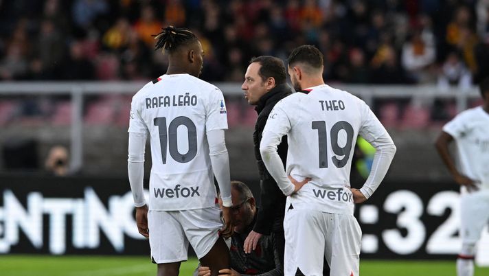 leao-infortunio-lecce-serie-a-via-del-mare-allegri-polpaccio-camarda-di-francesco-gimenez-pulisic-chukwueze