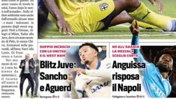 Il Napoli sui media: le prime pagine dei quotidiani di oggi
