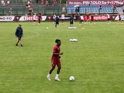 L’allenamento mattutino a Pinzolo: presente regolarmente Pellegri- immagine 5