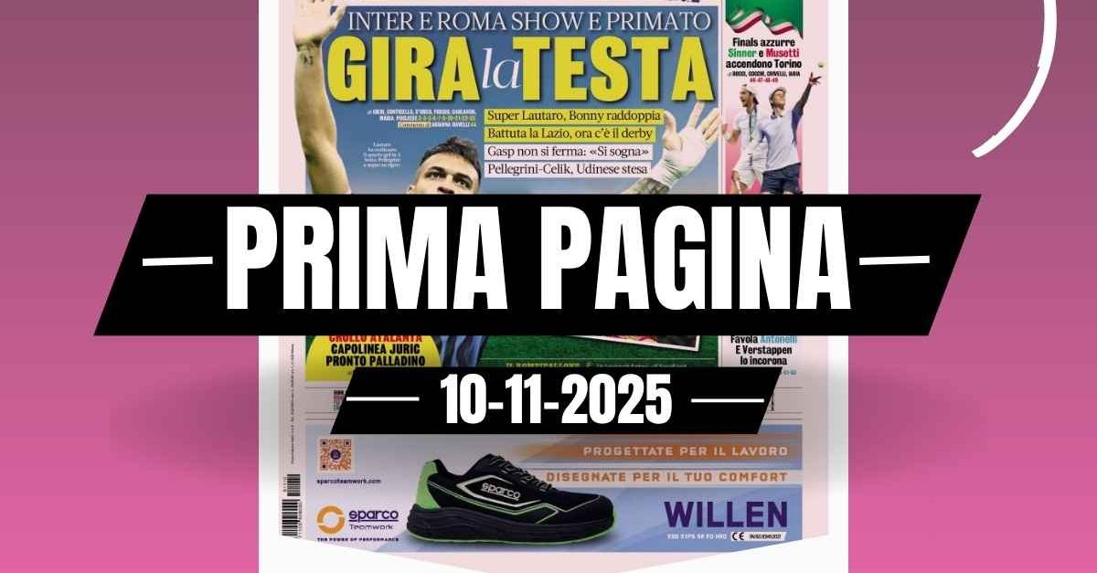 prima pagina gazzetta dello sport gira la testa inter e roma show e primato