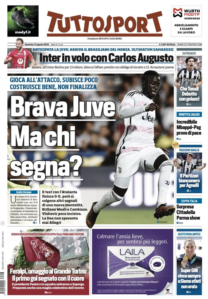 Tuttosport 13-08-2023