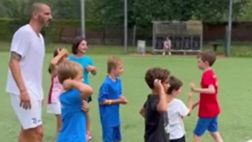 VIDEO/ Instagram, Bonucci si allena con i bambini