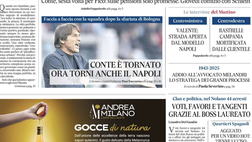 Il Napoli sui media: le prime pagine dei quotidiani di oggi