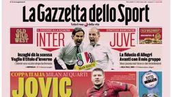 LA PRIMA PAGINA DELLA GAZZETTA DELLO SPORT: “Napoli compra: Mazzocchi c’è e Samardzic sta arrivando”. 