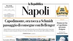 LA PRIMA PAGINA LA REPUBBLICA NAPOLI