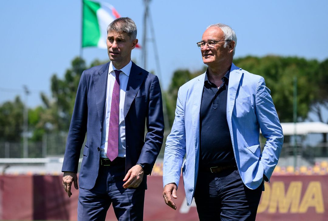 Trigoria, il primo giorno di Massara in compagnia di Ranieri – FOTO GALLERY- immagine 1