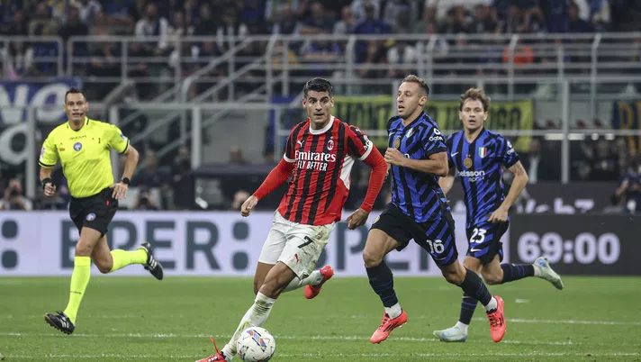 Álvaro Morata AC Milan derby Inter-Milan 1-2 Serie A 2024-2025