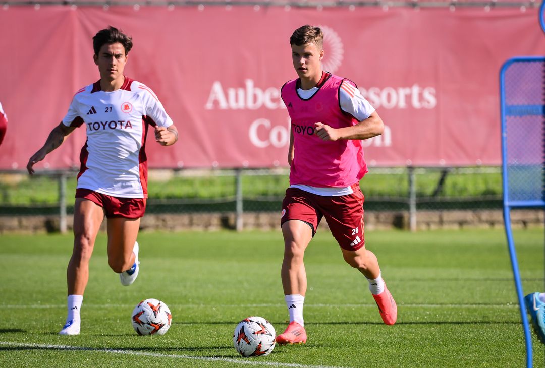 Trigoria, la rifinitura alla vigilia della gara contro l’Union SG – FOTO GALLERY - immagine 18