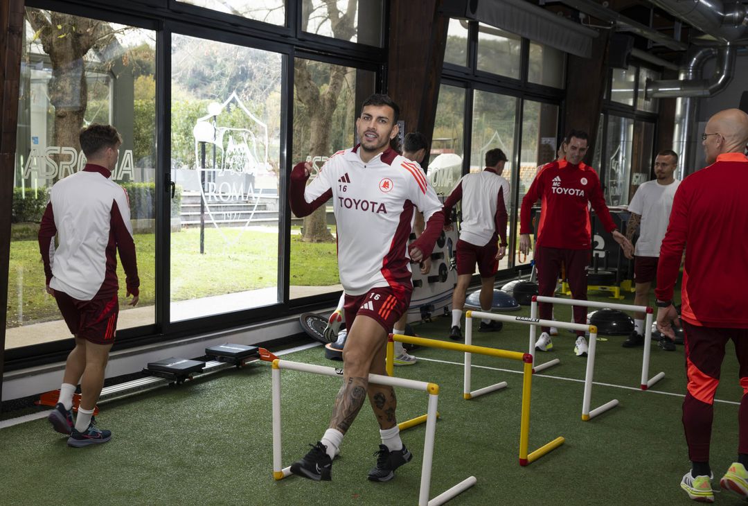 Trigoria, l’allenamento della squadra in palestra in vista del Parma – FOTO GALLERY - immagine 19