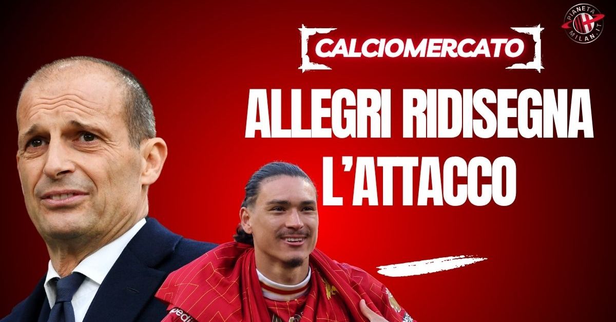 La rivoluzione in attacco del Milan: Gimenez il punto fermo, Nunez il sogno per Allegri La rivoluzione in attacco del Milan: Gimenez il punto fermo, Nunez il sogno per Allegri