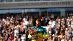 FOTO Nadal si ritira, quella volta che De Laurentiis gli regalò la maglia del Napoli