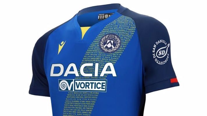 Udinese, la seconda maglia è un omaggio ai Fogolârs Furlans Udinese, la seconda maglia è un omaggio ai Fogolârs Furlans - immagine 1