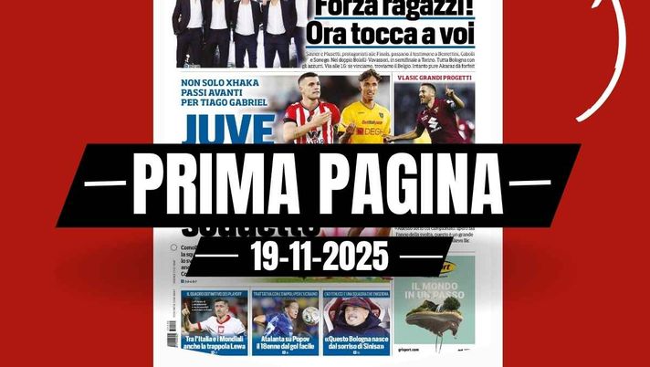 Prima pagina Tuttosport: 'Juventus, shopping Scudetto: non solo Xhaka, anche Tiago Gabriel'