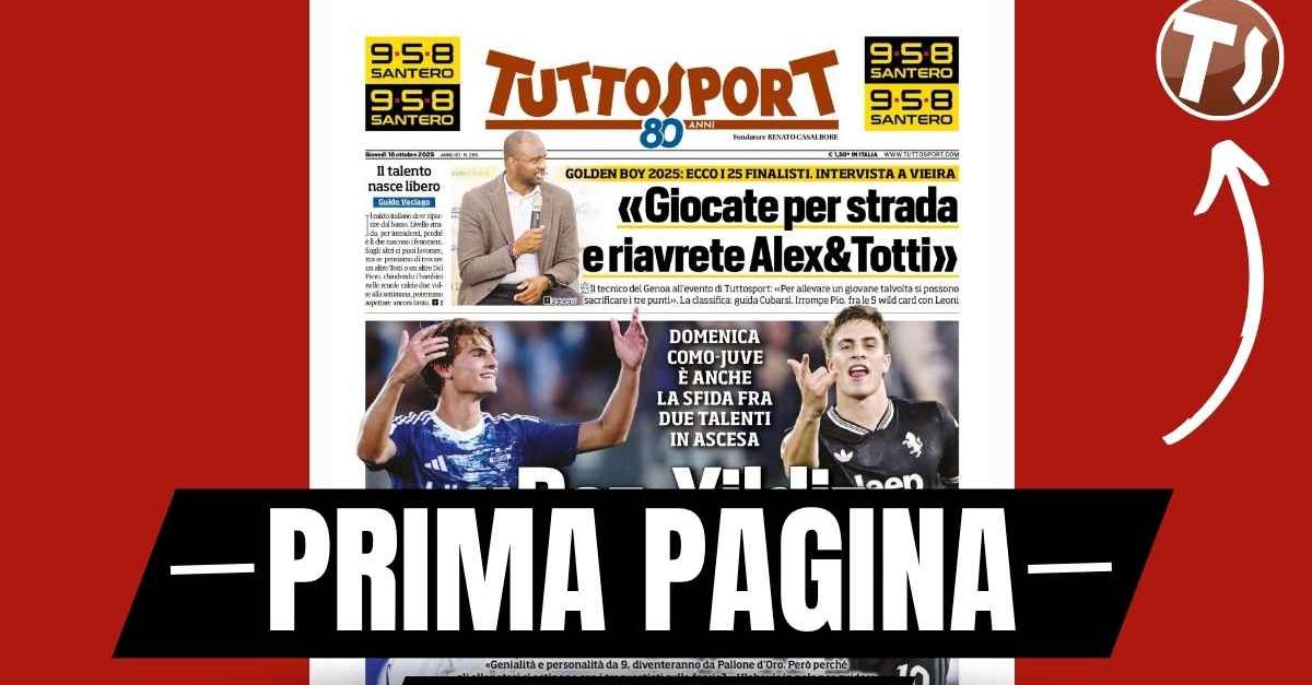 prima pagina tuttosport donnarumma 8216milan da scudetto con allegri si svolta8217