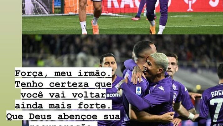 FOTO – Cabral incoraggia Dodò: “Forza sono sicuro che tornerai più forte” - immagine 1