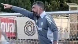 Gattuso durante l’allenamento Hajduk: non molto croato e nemmeno molto british…