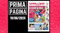 Prima pagina Corriere dello Sport: “Spagna-Italia, si gioca qui”