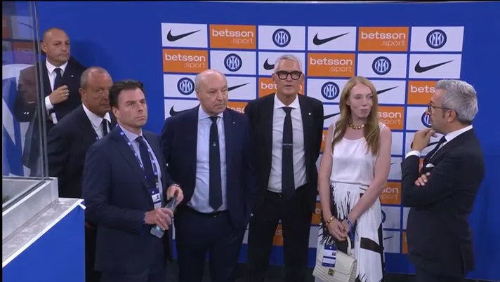 Inter-Lecce, Marotta e Antonello con i vertici di Oaktree per la prima a San Siro - immagine 1