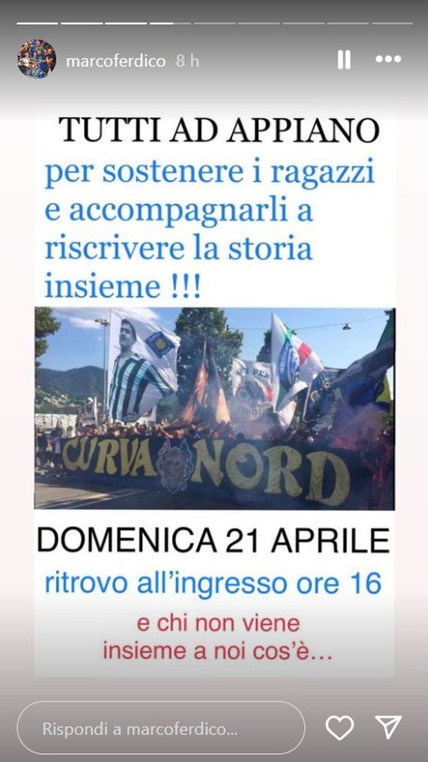 Milan-Inter, la Curva Nord il giorno prima ad Appiano “per sostenere i ragazzi”- immagine 2