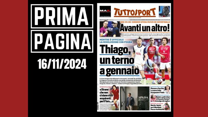 Prima pagina Tuttosport: pienone a San Siro, la nuova Italia fa impazzire