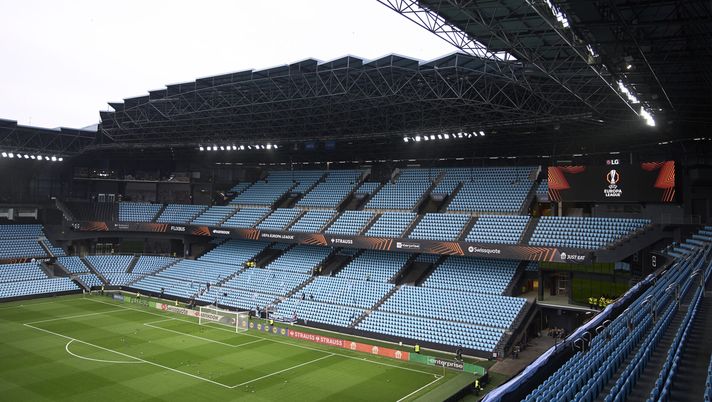 VIGO, SPAIN - OCTOBER 23: General view inside the stadium prior to the UEFA Europa League 2025/26 League Phase MD3 match between Real Club Celta and OGC Nice at Estadio Abanca Balaidos on October 23, 2025 in Vigo, Spain. (Photo by Jose Manuel Alvarez Rey/Getty Images) A Vigo esodo di massa: esaurito il settore ospiti - immagine 1