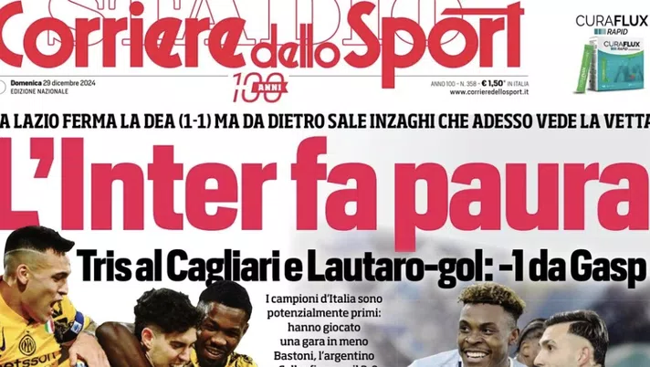 PRIMA PAGINA IL CORRIERE OGGI: “Napoli no limits, Conte all’assalto” - immagine 1