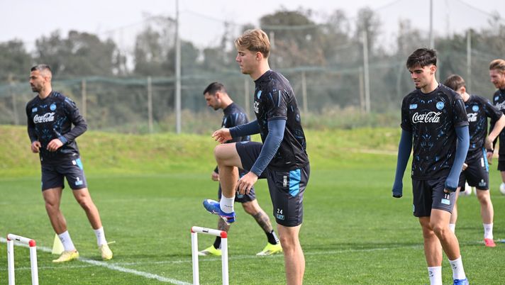 napoli report allenamento