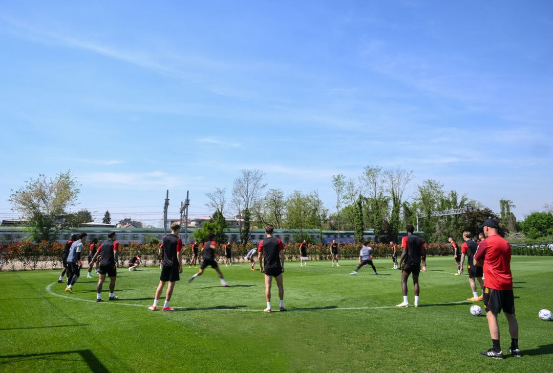 Roma, allenamento tra palestra e campo a Monzello: Dybala c’è – FOTO GALLERY - immagine 35