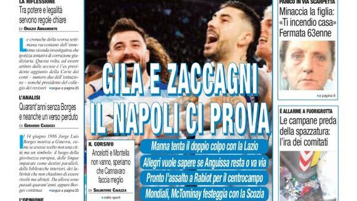 Prime pagine giornali sportivi oggi: il Napoli sui media- immagine 1