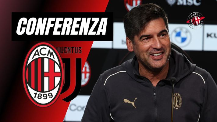 Conferenza Stampa Fonseca AC Milan Milan-Juventus Serie A 2024-2025