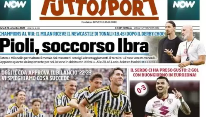 EDICOLA TS / Il futuro della Juve. Pioli, soccorso Ibra - immagine 1