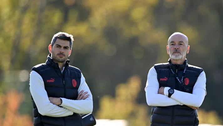 Stefano e Gianmarco Pioli AC Milan allenamento Milanello