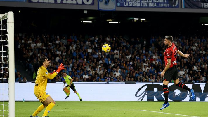 gol Olivier Giroud AC Milan Napoli-Milan 2-2 Serie A 2023-2024