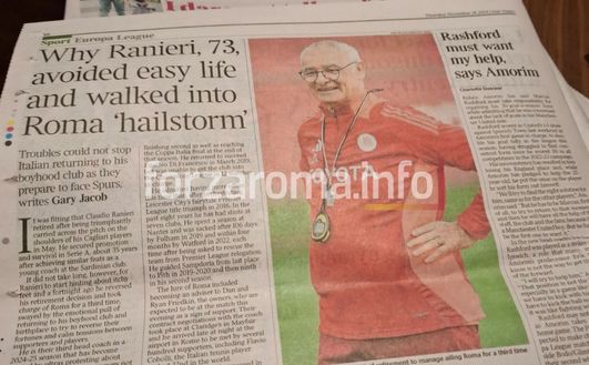 Roma, la stampa inglese celebra Ranieri: “Si è imbattuto nella tempesta”- immagine 4