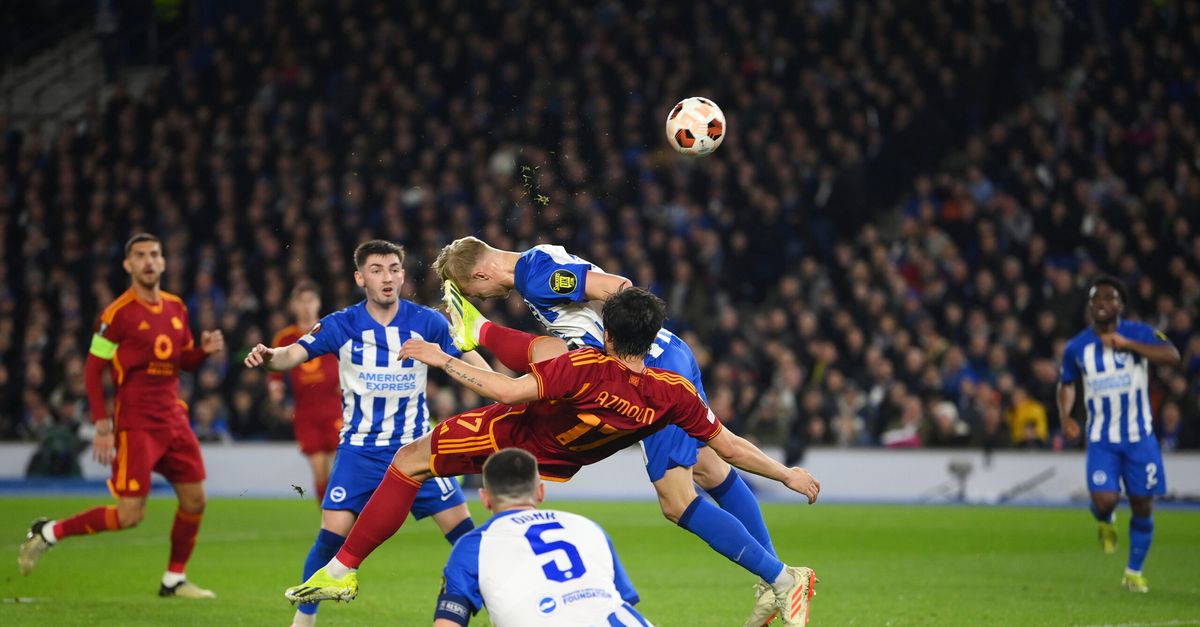 Azmoun and Roma about the disallowed goal against Brighton: “A great goal anyway, Serdar” – Forzaroma.info – Latest news like Roma football – Interviews, photos and videos