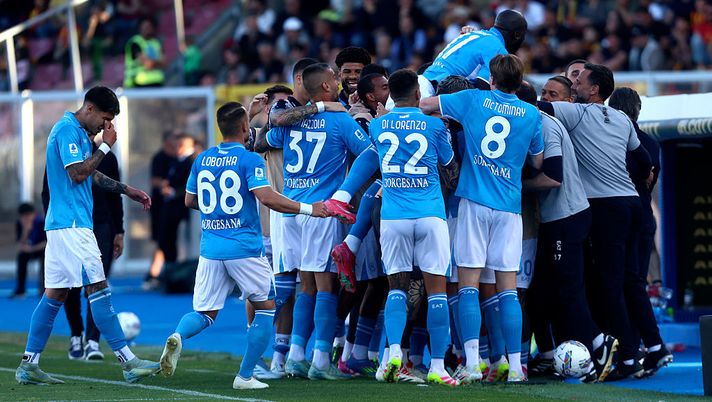 Serie A, il Napoli avvicina lo scudetto: Raspadori firma l’1-0 in casa del Lecce - immagine 1