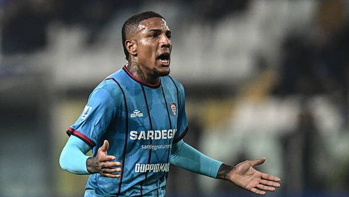 PARMA, ITALY - FEBRUARY 27: Michael Folorunsho of Cagliari reacts during the Serie A match between Parma Calcio 1913 and Cagliari Calcio at Stadio Ennio Tardini on February 27, 2026 in Parma, Italy. (Photo by Image Photo Agency/Getty Images) folorunsho napoli