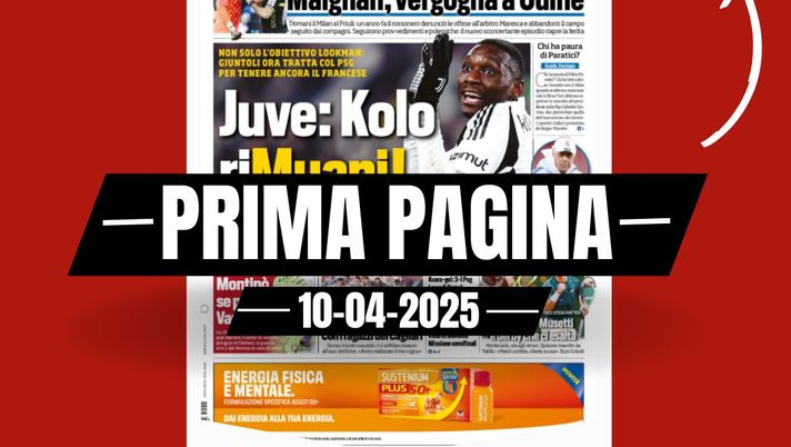Prima pagina Tuttosport: Maignan, vergogna a Udine