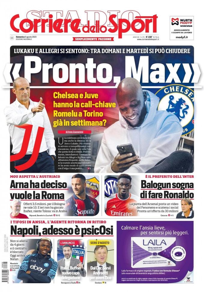 EDICOLA CDS – Balogun sogna di fare Ronaldo - immagine 1