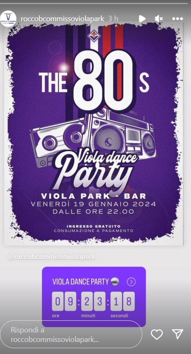Ma al Viola Park la festa non si ferma. Torna il Viola Dance Party- immagine 2