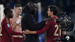 Un lampo di Lukaku e il Napoli vola, amaro esordio di Ranieri con la Roma