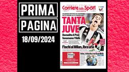 Prima pagina Corriere dello Sport: “Tanta Juventus, fischi al Milan”