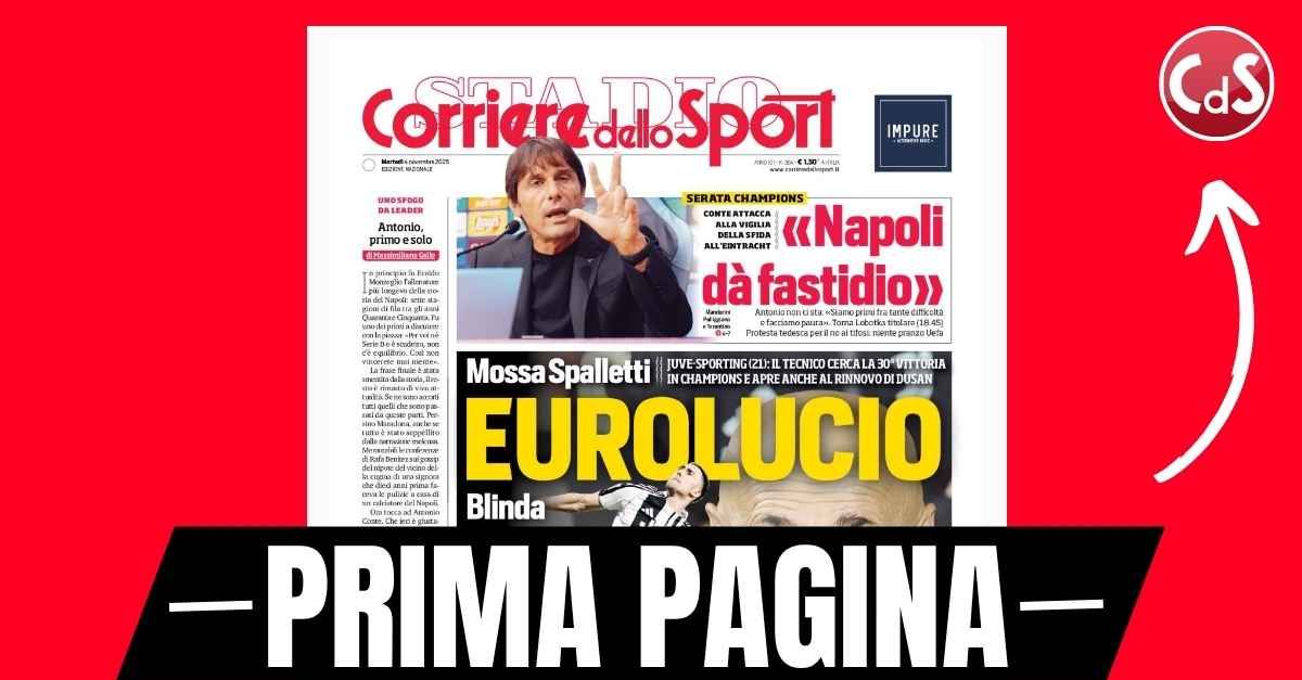 Prima pagina Corriere dello Sport: “Spalletti blinda Vlahovic: ‘Lui vuole restare Prima pagina Corriere dello Sport: “Spalletti blinda Vlahovic: ‘Lui vuole restare