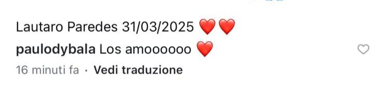 Fiocco azzurro in casa Paredes: è nato Lautaro. E Dybala commenta: “Vi amo”- immagine 2