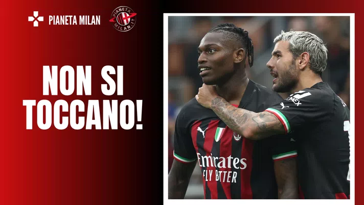 Leao e Theo Hernandez, calciatori del Milan (getty images)