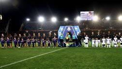 FOTO – Al Via del Mare in campo per Bove. Il messaggio sul maxischermo