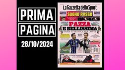 Prima pagina Gazzetta dello Sport: “Inter-Juventus, 8 gol per Conte”